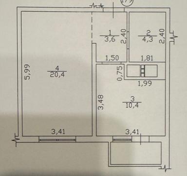 1-room apartment apartment by the address (area 40 m²) - Atlanta.ua - photo 17
