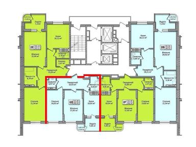 2-комнатная квартира по адресу ул. Лукьяненко Левка(Тимошенко) (площадь 67 м²) - Atlanta.ua - фото 21