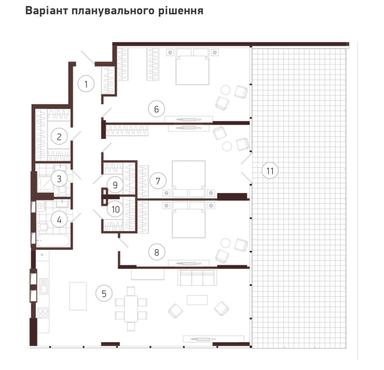Багатокімнатна квартира за адресою Оболонський просп. (площа 203 м²) - Atlanta.ua - фото 30