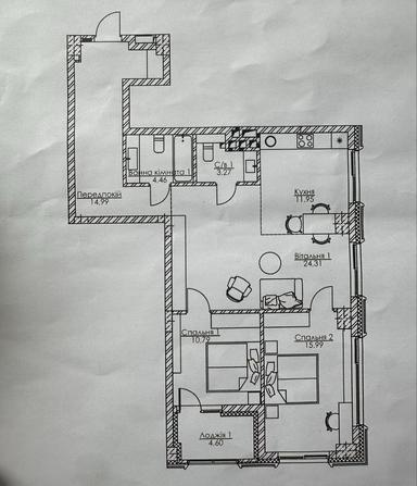 3-кімнатна квартира за адресою (площа 90,4 м²) - Atlanta.ua - фото 22