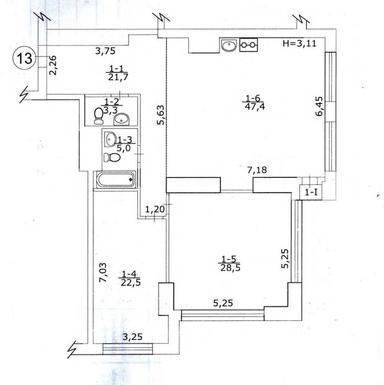 3-комнатная квартира по адресу ул. Васильковская (площадь 129 м²) - Atlanta.ua - фото 20