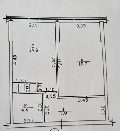 1-кімнатна квартира за адресою Куликове поле пл. (площа 44 м²) - Atlanta.ua - фото 20