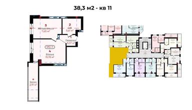 1-room apartment apartment by the address st. Petefi Shandora pl (area 38,3 m²) - Atlanta.ua - photo 12