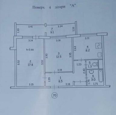 2-кімнатна квартира за адресою (площа 60 м²) - Atlanta.ua - фото 7