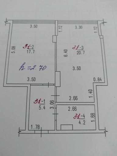 1-комнатная квартира по адресу ул. Проценко (площадь 48 м²) - Atlanta.ua - фото 11