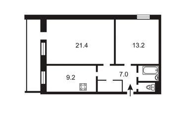 2-кімнатна квартира за адресою бульвар Дружби Народів (площа 57,5 м²) - Atlanta.ua - фото 28