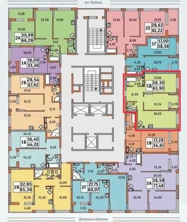 2-кімнатна квартира за адресою вул. Причальна (площа 65,3 м²) - Atlanta.ua - фото 19