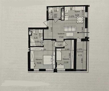 2-кімнатна квартира за адресою вул. Антоненка-Давидовича (площа 66,8 м²) - Atlanta.ua - фото 21
