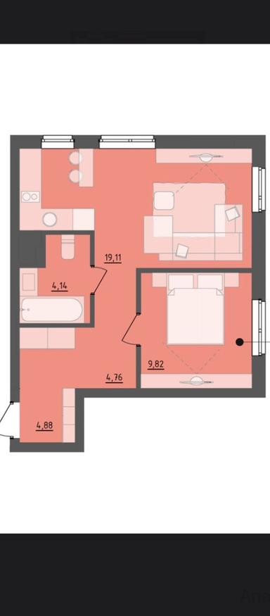 2-комнатная квартира по адресу Франко Ивана ул. (площадь 44 м²) - Atlanta.ua - фото 25