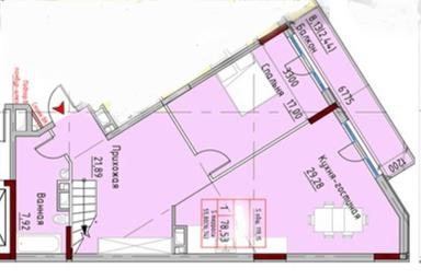 2-комнатная квартира по адресу ул. Спортивная (площадь 80 м²) - Atlanta.ua - фото 48