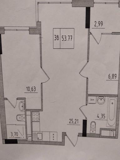 2-кімнатна квартира за адресою (площа 53,8 м²) - Atlanta.ua - фото 4