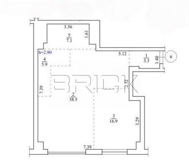 1-комнатная квартира по адресу бульвар Дружбы Народов (площадь 71,7 м²) - Atlanta.ua - фото 17
