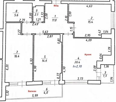 3-rooms apartment apartment by the address (area 92 m²) - Atlanta.ua - photo 22