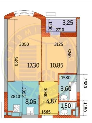 2-кімнатна квартира за адресою (площа 47,8 м²) - Atlanta.ua - фото 4