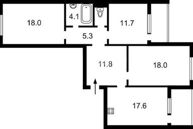 3-комнатная квартира по адресу Балтийский пер. (площадь 96 м²) - Atlanta.ua - фото 20