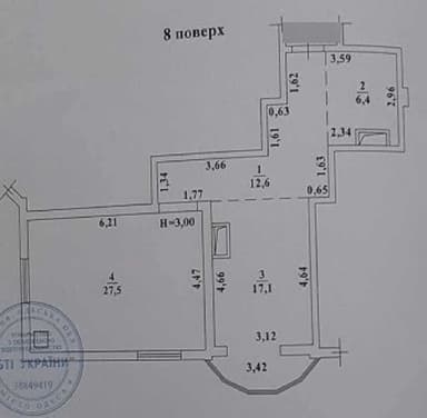 1-комнатная квартира по адресу ул. Спортивная (площадь 64 м²) - Atlanta.ua - imageAlt 11