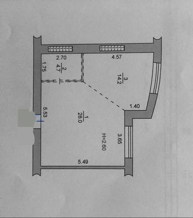 1-кімнатна квартира за адресою (площа 47 м²) - Atlanta.ua - фото 23