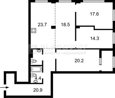 3-rooms apartment apartment by the address st. Ul Vladimirskaya (area 126 m²) - Atlanta.ua - photo 26