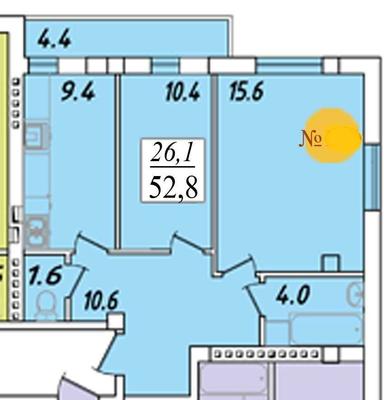 2-rooms apartment apartment by the address st. Prigorodskaya Prigorodnaya Primiska (area 53 m²) - Atlanta.ua - photo 27