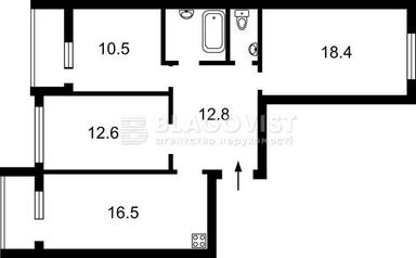 3-кімнатна квартира за адресою (площа 80,1 м²) - Atlanta.ua - фото 16