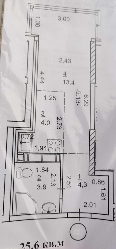 1-кімнатна квартира за адресою (площа 26 м²) - Atlanta.ua - фото 20