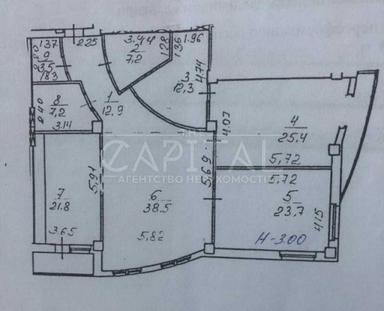 3-комнатная квартира по адресу ул. Ильенка Юрия (площадь 160 м²) - Atlanta.ua - фото 34