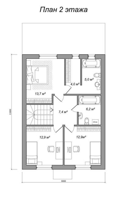 Дом по адресу ул. Спортивная (площадь 125 м²) - Atlanta.ua - фото 22