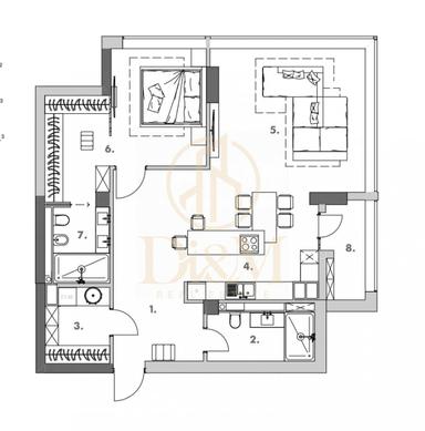 2-комнатная квартира по адресу (площадь 100,5 м²) - Atlanta.ua - фото 42