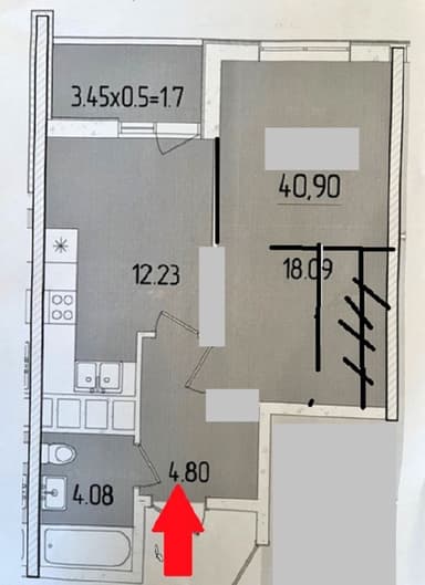 1-комнатная квартира по адресу ул. Краснова (площадь 41 м²) - Atlanta.ua - imageAlt 37
