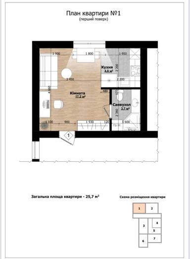 1-комнатная квартира по адресу ул. Независимости (площадь 26 м²) - Atlanta.ua - фото 10