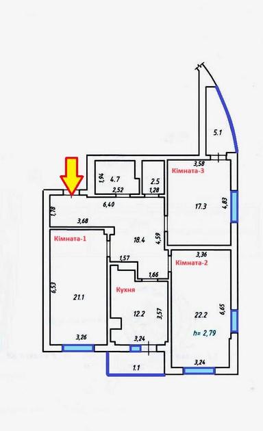 3-rooms apartment apartment by the address (area 105 m²) - Atlanta.ua - photo 16