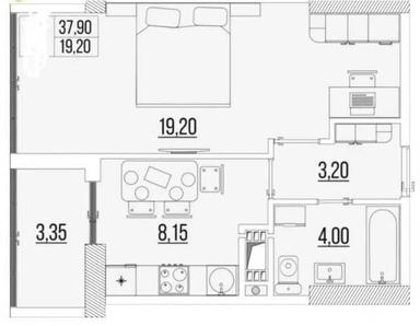 1-room apartment apartment by the address st. Tankistov (area 38 m²) - Atlanta.ua - photo 24