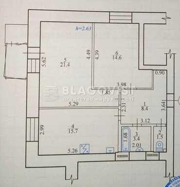 2-кімнатна квартира за адресою вул. Бориспільська (площа 65 м²) - Atlanta.ua - фото 15