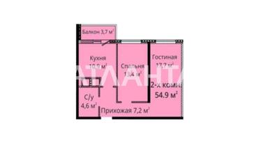 2-rooms apartment apartment by the address st. Kulikovo pole pl Oktyabrskoy revolyutsii pl (area 55 m²) - Atlanta.ua - photo 22