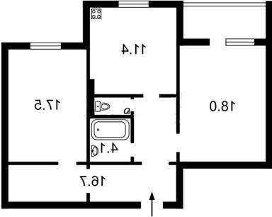 2-комнатная квартира по адресу ул. Милославская (площадь 72 м²) - Atlanta.ua - фото 12