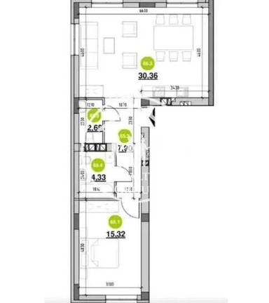 2-rooms apartment apartment by the address st. Rudnenska (area 61 m²) - Atlanta.ua - photo 20