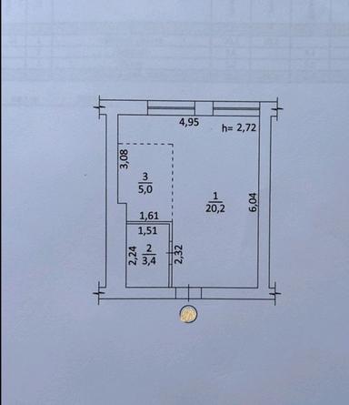 1-кімнатна квартира за адресою (площа 28,6 м²) - Atlanta.ua - фото 20