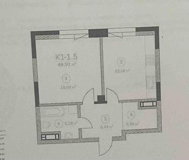 1-кімнатна квартира за адресою бульвар Дружби Народів (площа 52 м²) - Atlanta.ua - фото 4