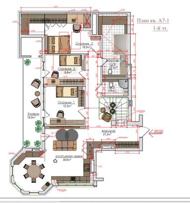 Многокомнатная квартира по адресу Куликово поле пл. (площадь 201 м²) - Atlanta.ua - фото 46