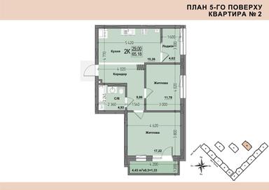 2-комнатная квартира по адресу ул. Головна (площадь 65,2 м²) - Atlanta.ua - фото 12