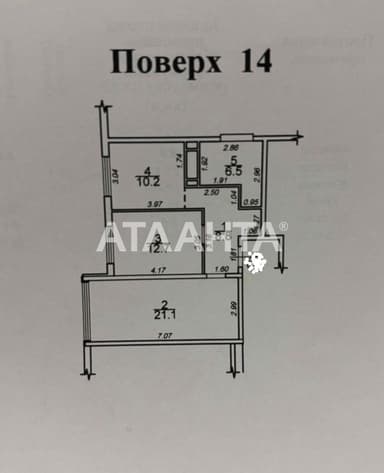 2-комнатная квартира по адресу ул. Солнечная (площадь 60 м²) - Atlanta.ua - фото 36