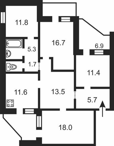 4+-rooms apartment apartment by the address (area 112,5 m²) - Atlanta.ua - photo 38