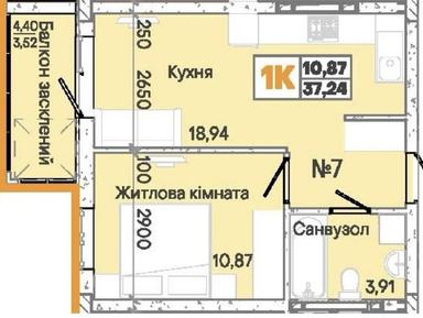 1-room apartment apartment by the address st. Tankistov (area 38 m²) - Atlanta.ua - photo 10