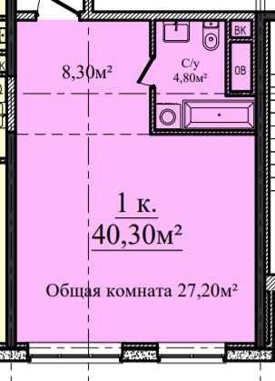 1-кімнатна квартира за адресою вул. Аркадійське плато (площа 41 м²) - Atlanta.ua - фото 19