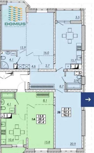 3-комнатная квартира по адресу ул. Танкистов (площадь 96 м²) - Atlanta.ua - фото 28