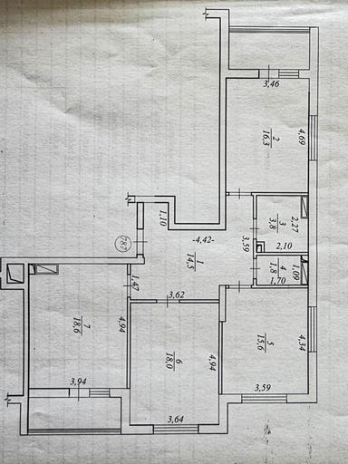 3-кімнатна квартира за адресою вул. Ревуцького (площа 97,9 м²) - Atlanta.ua - фото 46