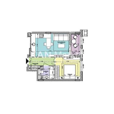 1-комнатная квартира по адресу ул. Ильенка Юрия (площадь 38,4 м²) - Atlanta.ua - фото 10