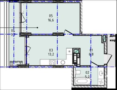 1-кімнатна квартира за адресою вул. Капушанська (площа 45,5 м²) - Atlanta.ua - фото 9