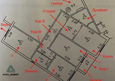 3-комнатная квартира по адресу ул. Урловская (площадь 93,7 м²) - Atlanta.ua - фото 35