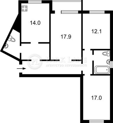 3-комнатная квартира по адресу ул. Бандеры Степана (площадь 91 м²) - Atlanta.ua - фото 27